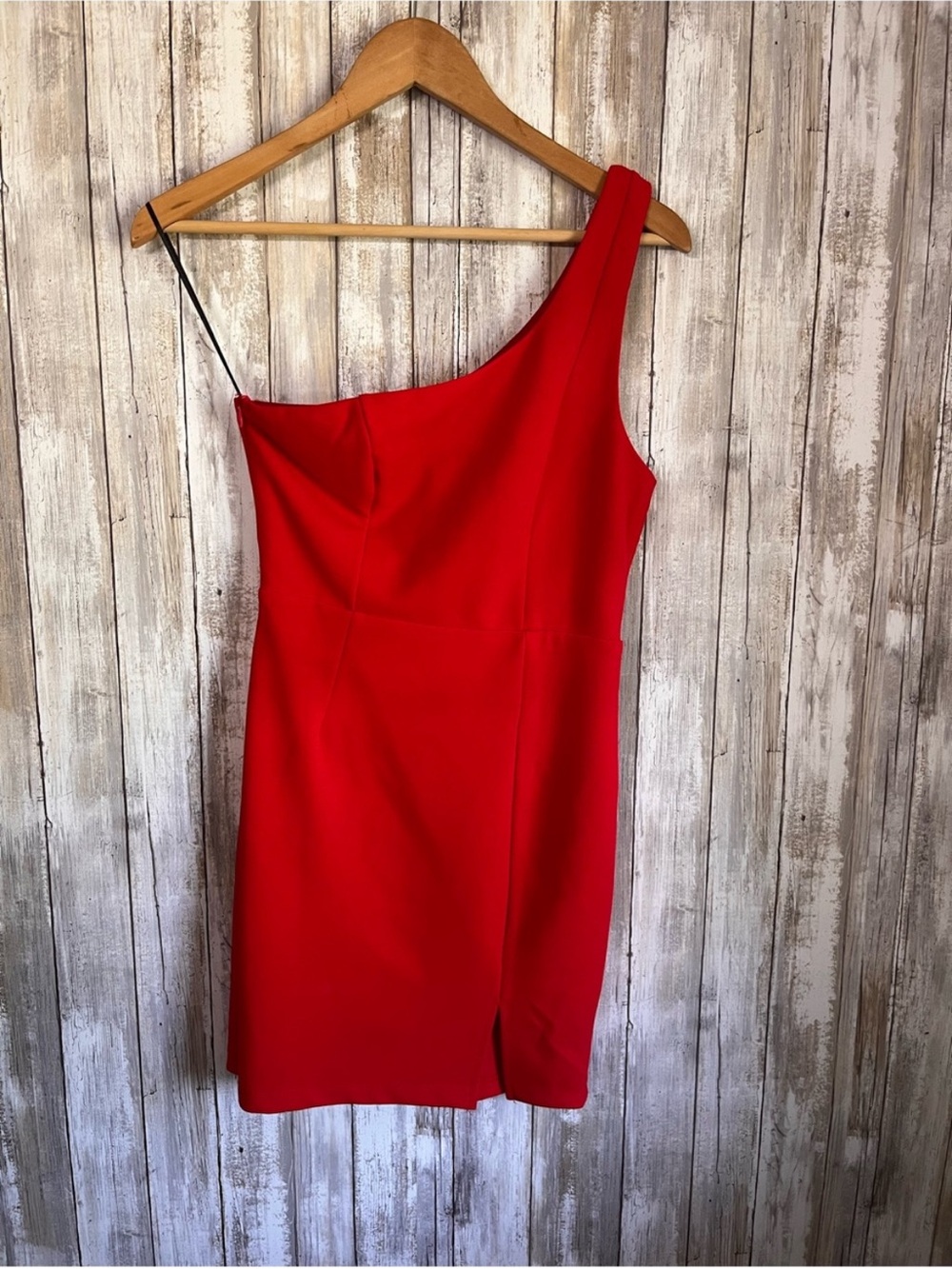 Princess Polly Monique Mini Dress Size 4 Red One Shoulder Bodycon NWT - Picture 2 of 8
